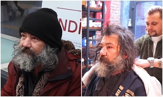 Удивительное преображение: стилист превратил бездомного мужчину в красавца