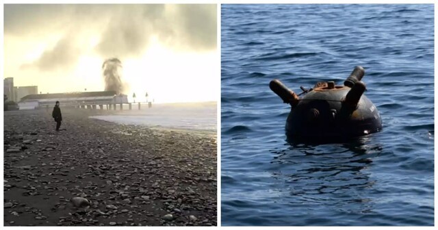 На пляже в Батуми взорвалась морская мина