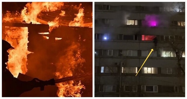 В Москве загорелся крупный отель-общежитие