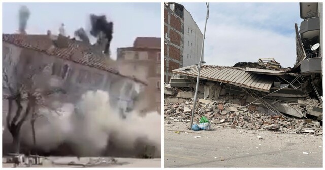 Очередное землетрясение в Турции обрушило ранее повреждённые дома