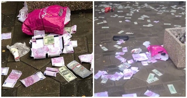 Житель Москвы выбросил из окна огромную сумму денег