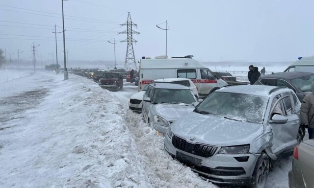 Массовое ДТП на Ягринском мосту в Северодвинске