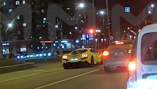 Ferrari F8 стоимостью более 30 миллионов рублей устроил ДТП в Москве