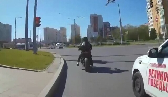 Короткая попытка удрать от сотрудников ДПС