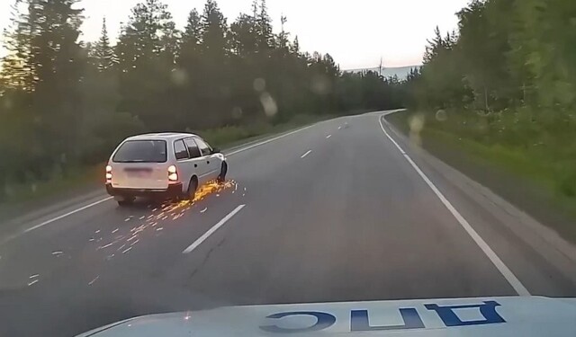 Погоня со стрельбой по угонщику автомобиля