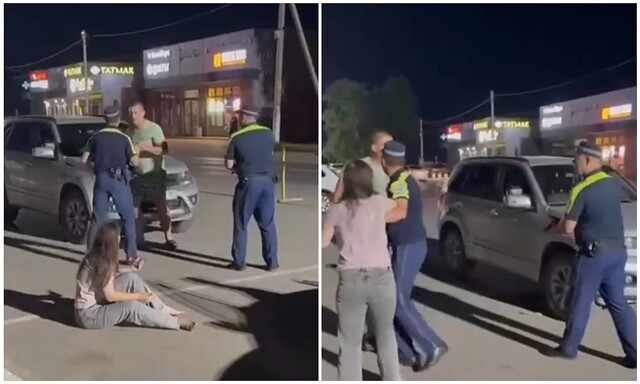 Полицейские не стали долго терпеть пьяных дебоширов и начали стрельбу