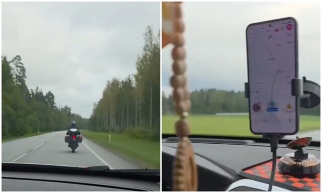 Без ДТП. "Смотри он впереди едет"