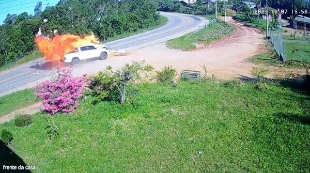 Огненное ДТП в Бразилии