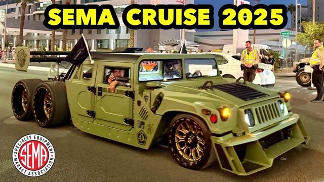 Все автомобили тюнинг-шоу SEMA-2025 показали в одном видео