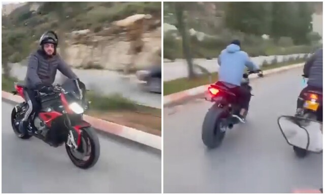 Эпичный полёт мотоциклиста