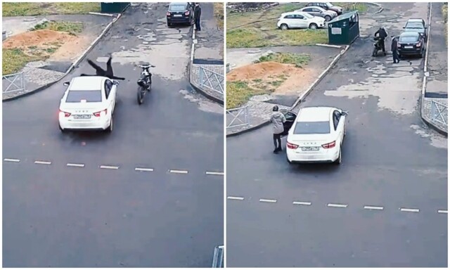 Сбежал с места аварии