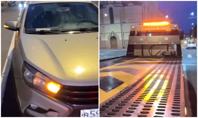 Буксировка LADA Vesta c нюансом