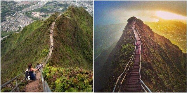 "Лестница в небеса": запрещённая тропа, которую облюбовали рисковые туристы
