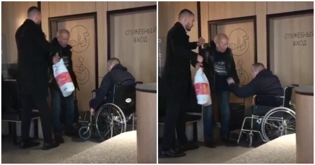 Мужчина без ноги напал на пенсионера, занявшего туалет для инвалидов