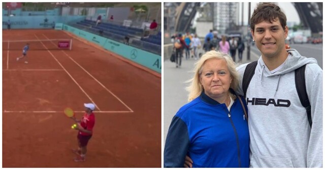 Российский теннисист обматерил свою мать во время матча