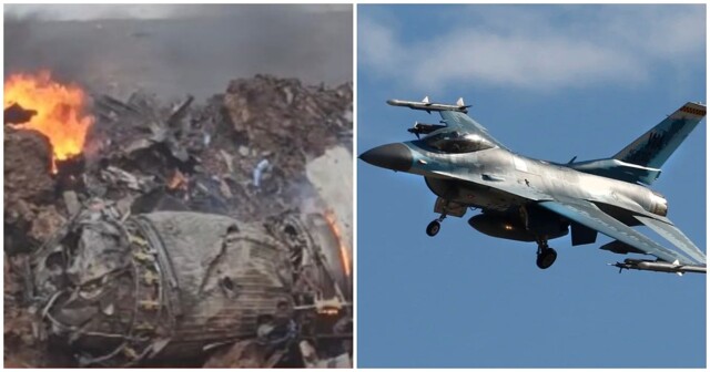 В Южной Корее разбился американский истребитель F-16