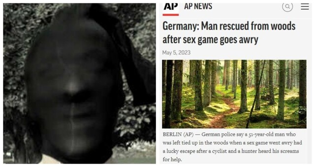 В Германии мазохиста чудом спасли в лесу после того, как секс-игра пошла не по плану