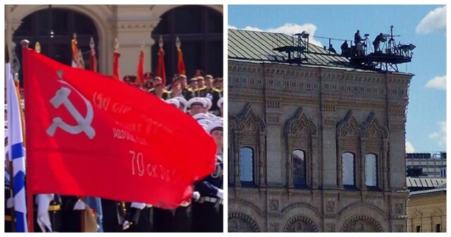 Дополнительную безопасность парада Победы в Москве обеспечивали снайперы на крышах