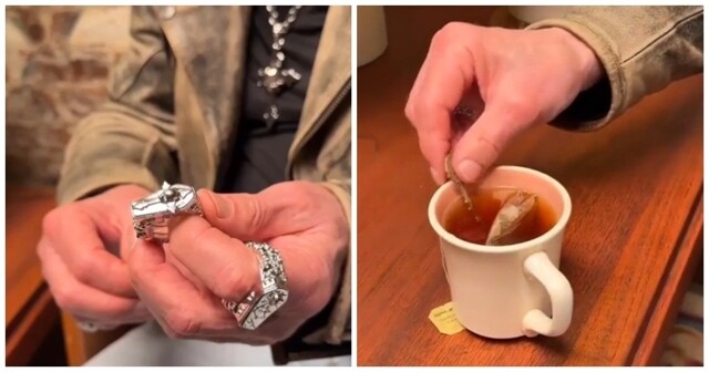 Кольцо для любителей чая с сахаром