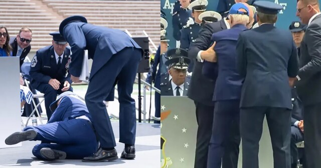 "Не опять, а снова": Байден упал на церемонии вручения дипломов выпускникам ВВС США