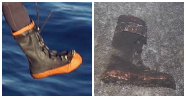 На месте взрыва "Северных потоков" нашли оранжевый ботинок