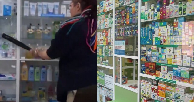 Жительница Таганрога разнесла витрину аптеки за продажу трамадола без рецепта