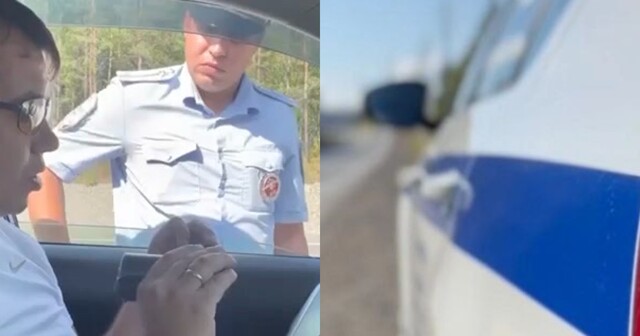 С-смекалка: наглый водитель в Воронеже удалил видео своего нарушения с камеры инспектора ГИБДД