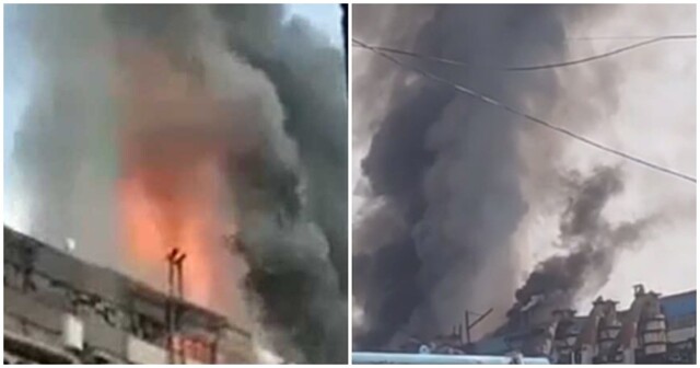 В Ростовской области загорелось здание ГРЭС