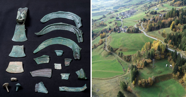 Клад бронзового века обнаружен на месте римских сражений в швейцарских Альпах