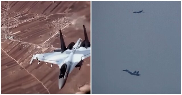 Пентагон показал "опасные действия" российского истребителя вблизи американского беспилотника в Сирии