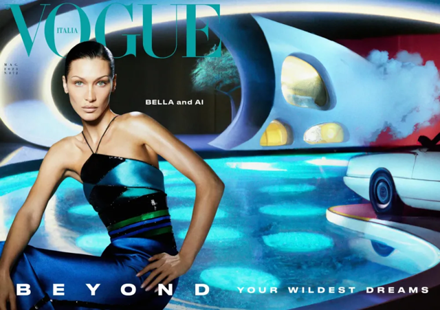 Vogue Italia выпустила журнал с фонами, созданными нейросетью