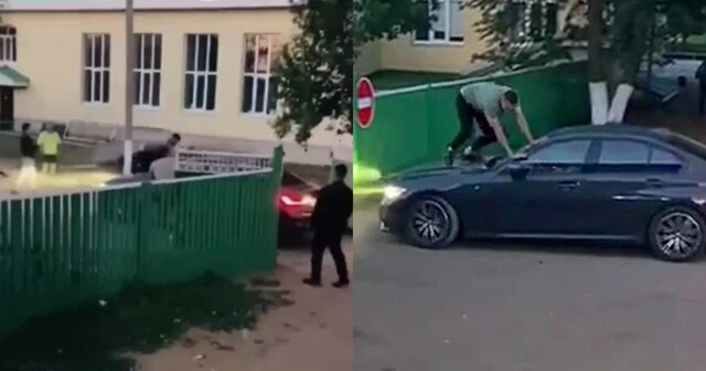 Жители башкирского села пытались разбить BMW приезжих, пристававших к девушкам