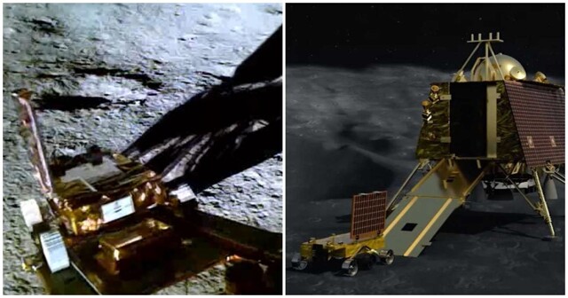Индийцы показали спуск ровера на лунную поверхность