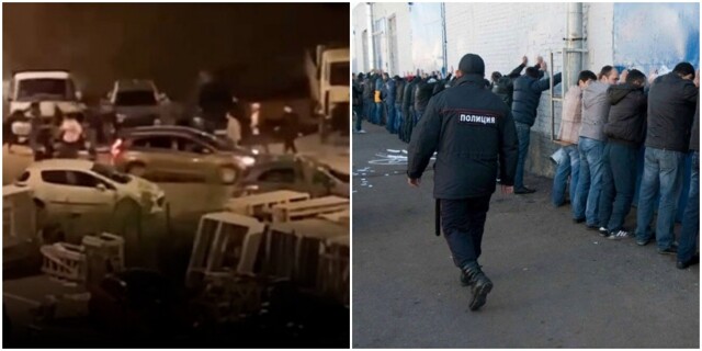 В Красногорске 22 мигранта устроили массовую драку из-за территориальных претензий