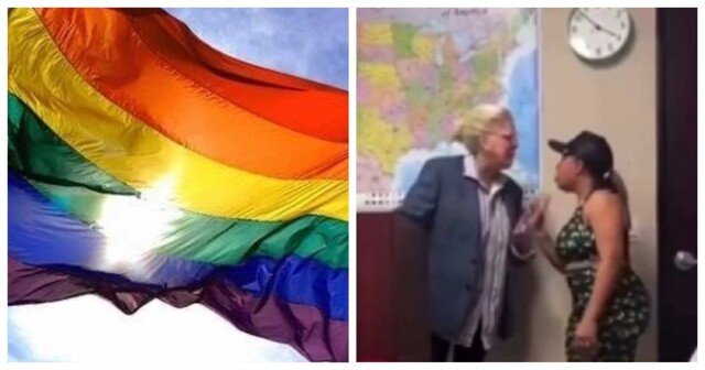 В США яжемать устроила скандал на родительском собрании и сорвала флаг ЛГБТ