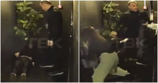 Охранник жёстко выставил пьяных посетительниц из бара в Красноярске