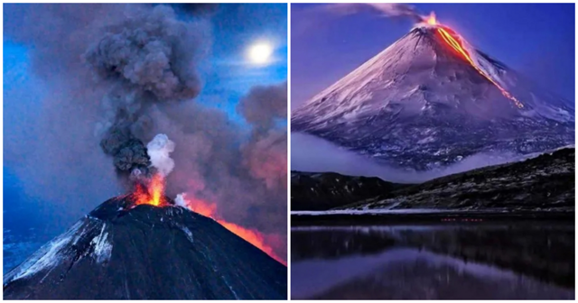 На Камчатке вулкан Ключевской начал извержение