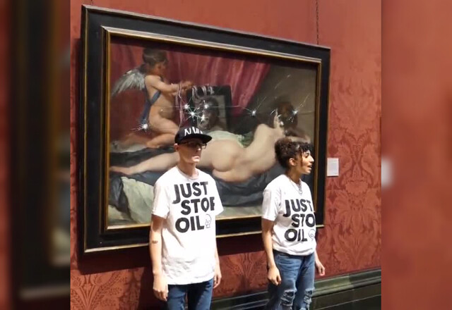 Экоактивисты напали на картину Веласкеса в Национальной галерее Лондона