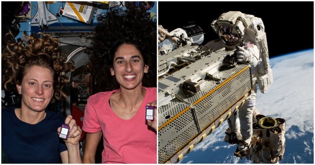 Женщины-астронавты потеряли сумку с инструментами в открытом космосе