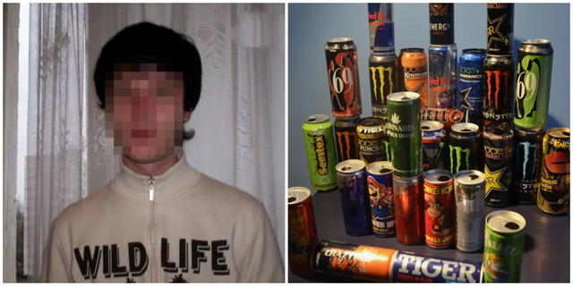 39-летний мужчина выпил 15 энергетиков за раз и умер
