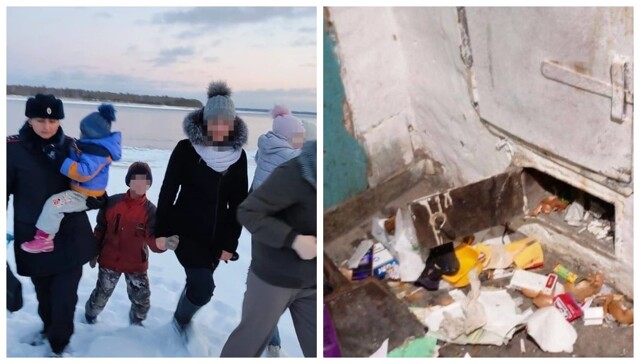 Спасатели Красноярского края эвакуировали из глухой деревни на Енисее 8 брошенных детей