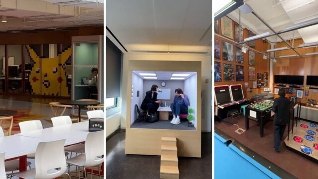 Как выглядит офис Instagram изнутри: игровая комната, галерея и кран с колд брю