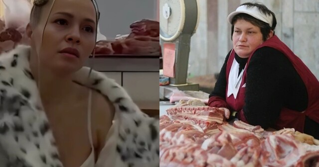 "В порядке вещей!": в Татарстане полуголая блондинка устроила фотосессию у прилавков с мясом