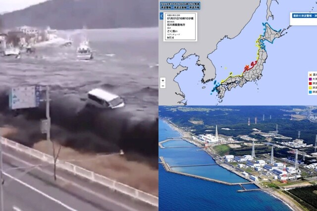 В Японии произошло мощное землетрясение с цунами около крупной АЭС "Ксивадзаки-Карива"