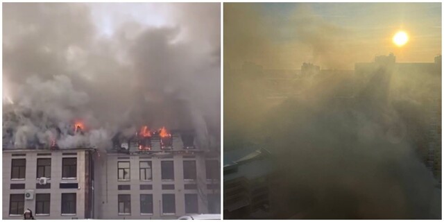 В Казани горит гостиница «Астория»
