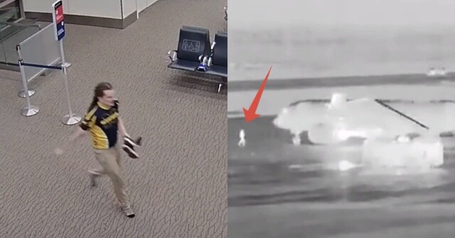 Американец опоздал на рейс, побежал к самолету - его засосало в турбину