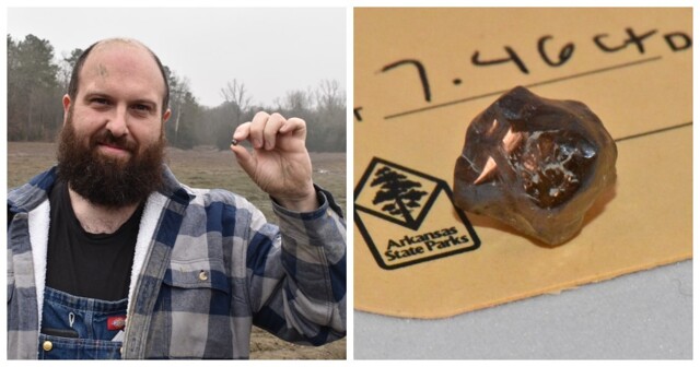 Турист из Франции нашел в Арканзасе алмаз весом 7,46 карата