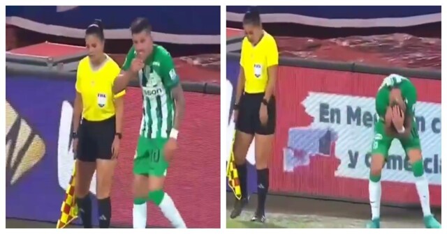Фанаты кинули нож в голову колумбийского футболиста