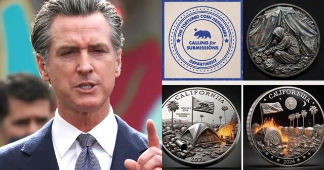 Преступность, наркоманы и бомжи: губернатор Калифорнии объявил конкурс на дизайн монеты в $, но оказался не готов к креативу американцев