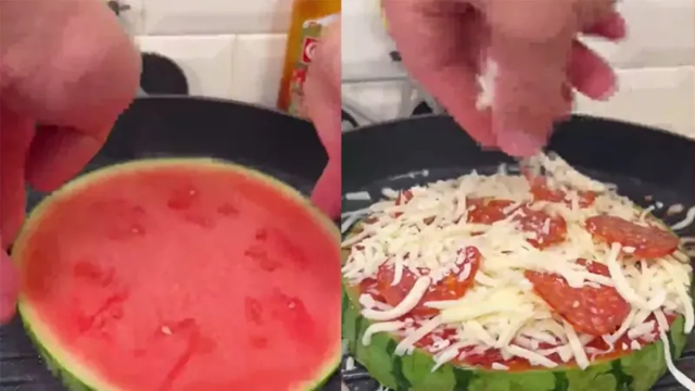 Не показывайте итальянцам: пицца из жареного арбуза
